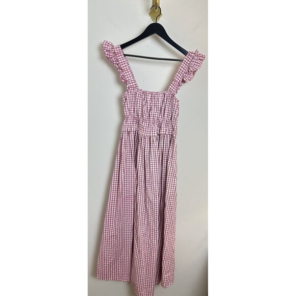 OHSEVENDAYS Maternity Elsi Dress in Purple Motif Size Medium - Picture 4 of 10